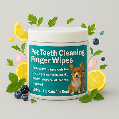Pet Dental Finger Wipes